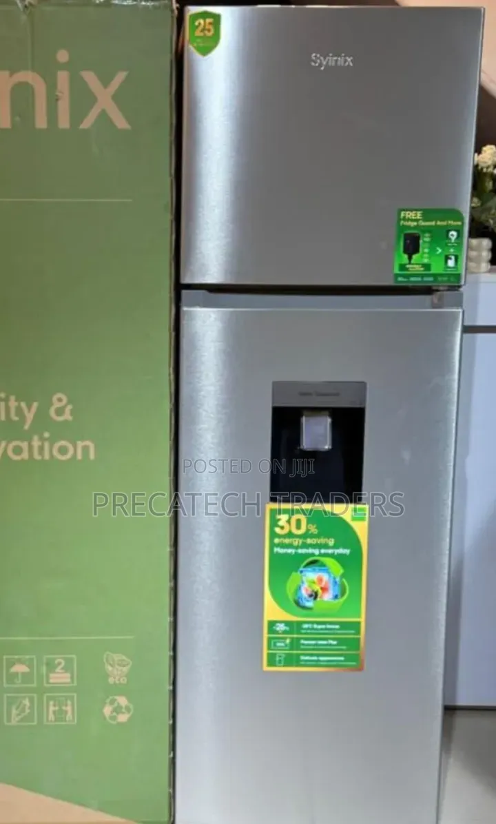 SYINIX 257L Double Door No Frost Refrigerator With Water Dispenser