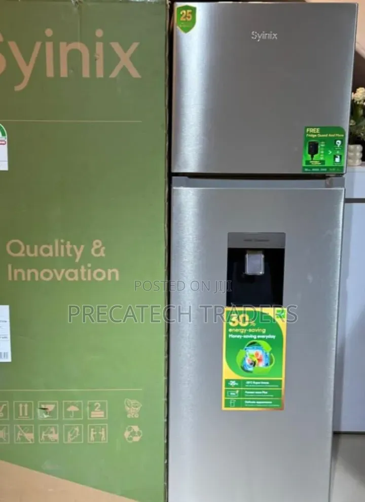 SYINIX 257L Double Door Refrigerator – 3 Star Energy Rating