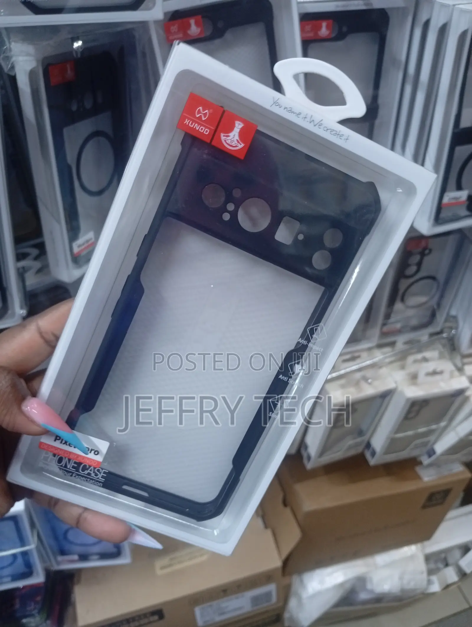 Xunddclear Phone Case With Black Edges for the Google Pixel 8 Pro,