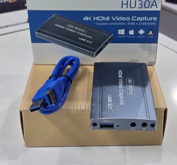 USB3.0 Capture Card 4K Game Live Recording Box, FJ-HU30A