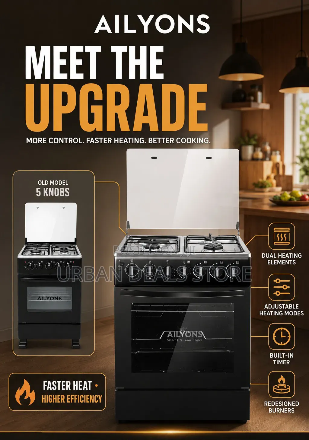 Ailyons 3+1 Standing Cookers 50*55