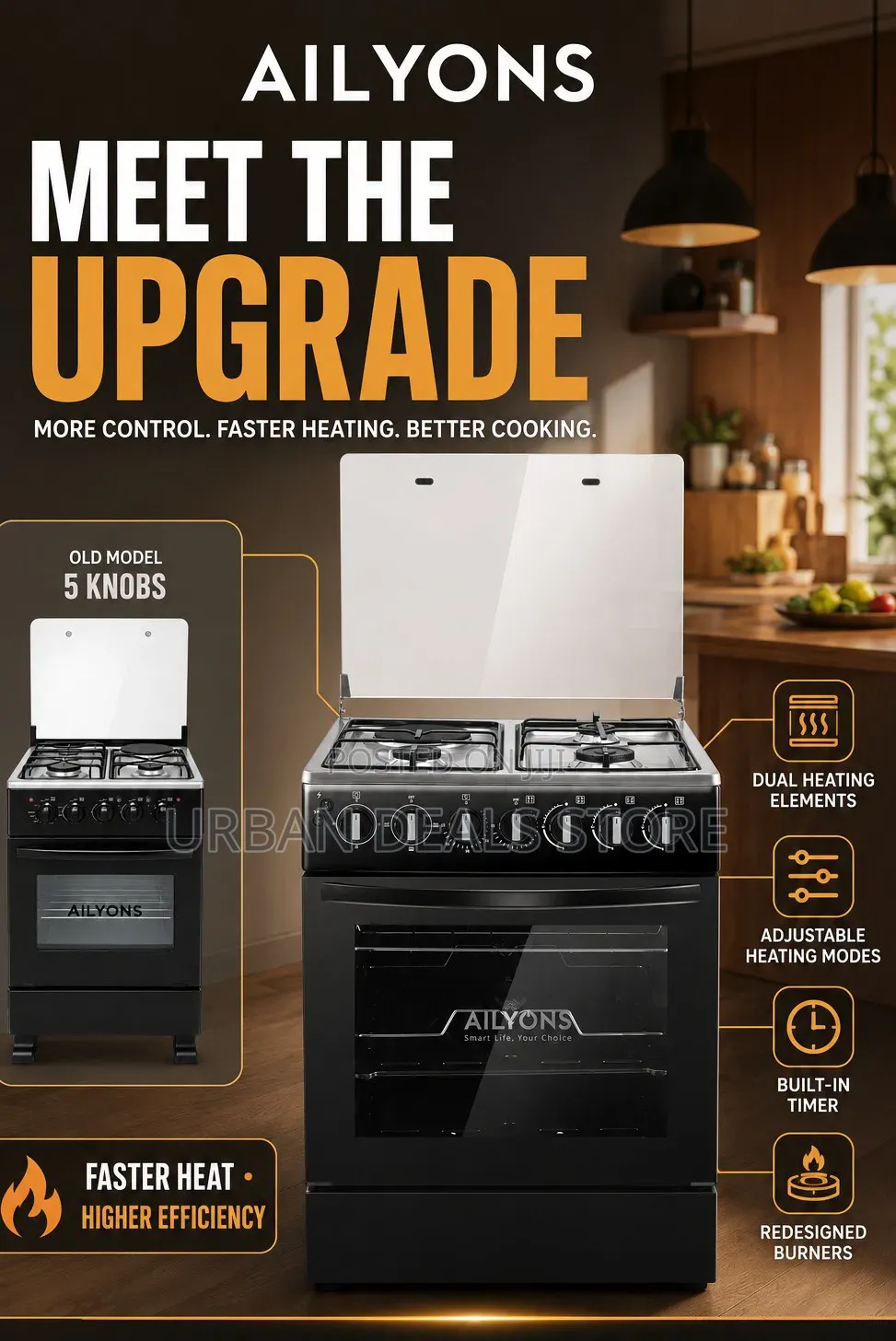 Ailyons 3+1 Standing Cookers 50*55