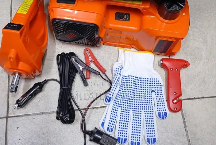 Car Electric Jack With Air Compressor – Roadside Emergency Tool Kit