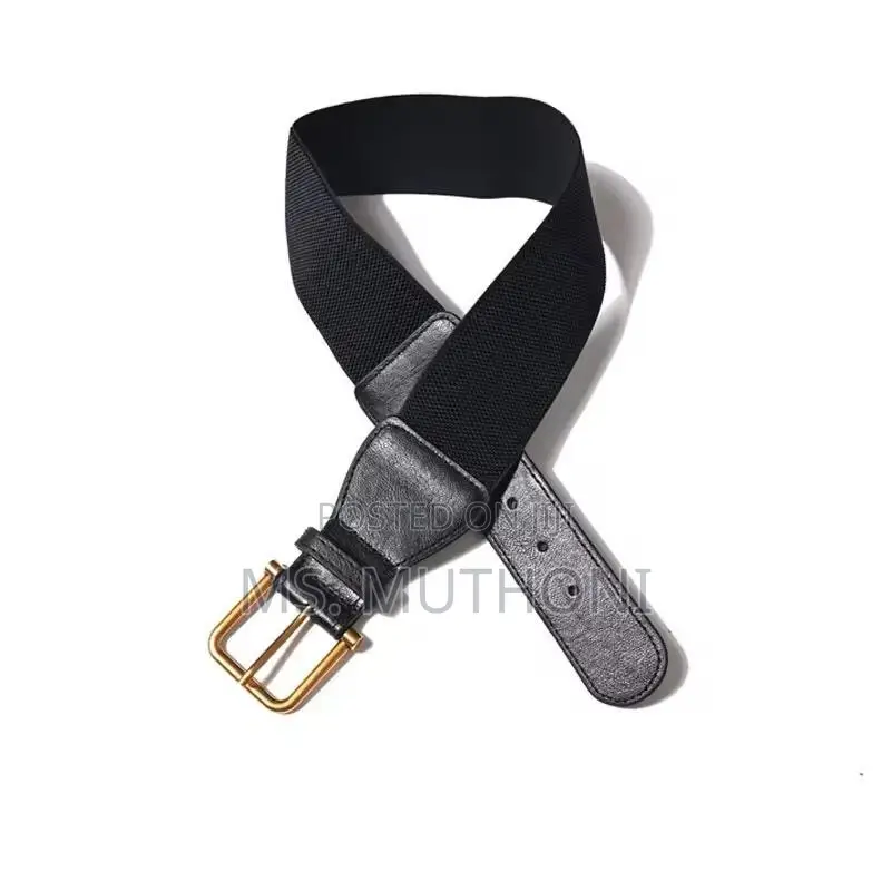 🖤 Black Elastic Stretch Waist Belt
