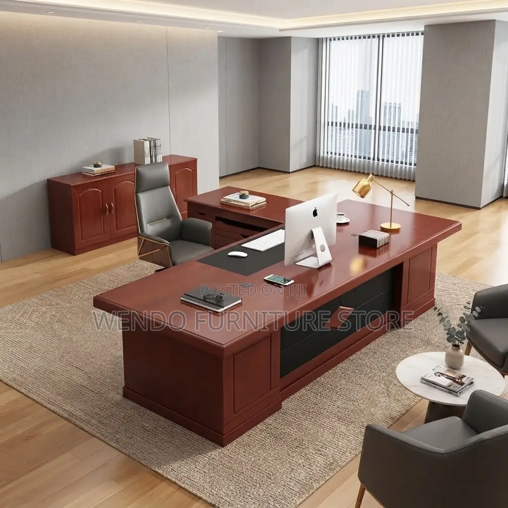 Office Desk; 160CM Executive Modern Polished Finish Office Desk
