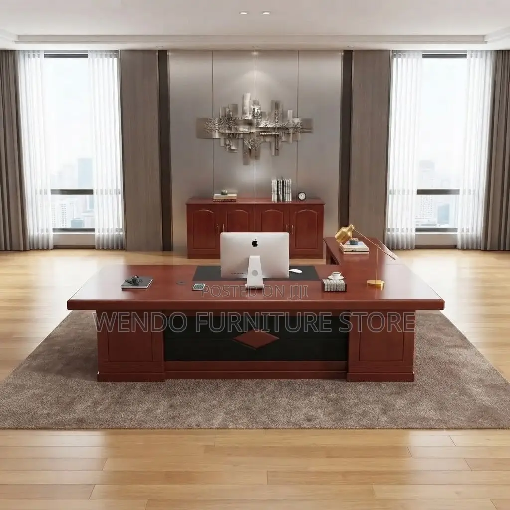 Office Desk; 160CM Executive Modern Polished Finish Office Desk
