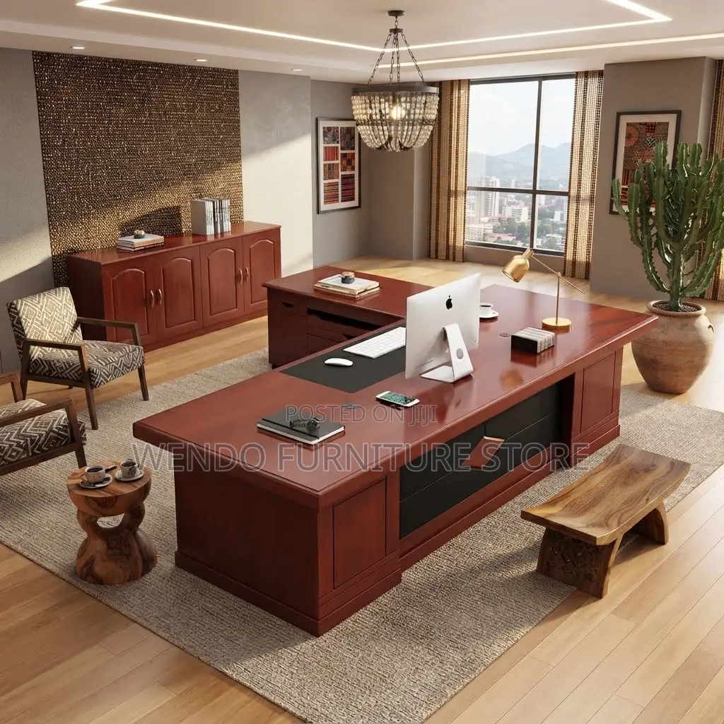 Office Desk; 160CM Executive Modern Polished Finish Office Desk