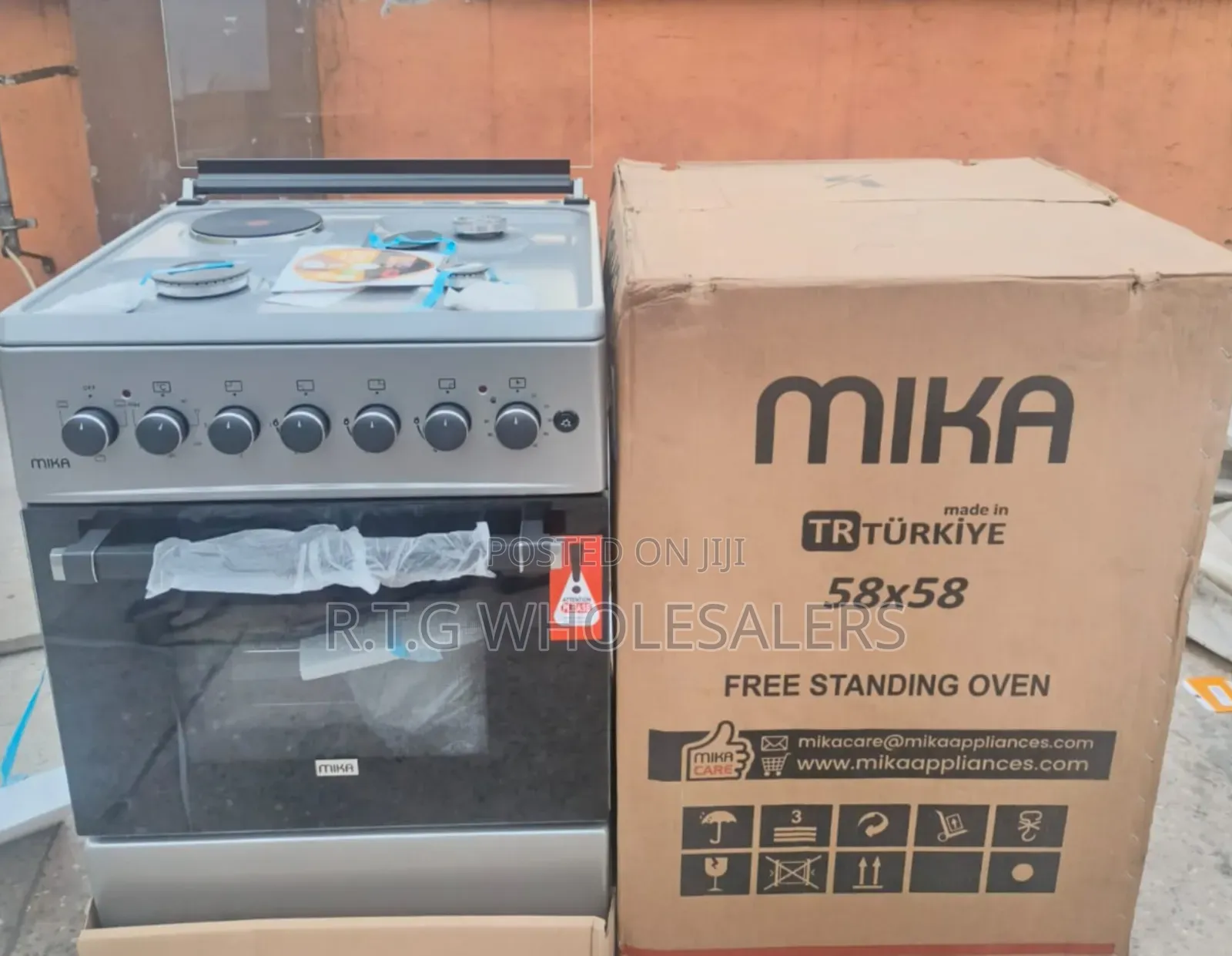 Mika Standing Cooker 58 X 58 3 Gas + 1Electric