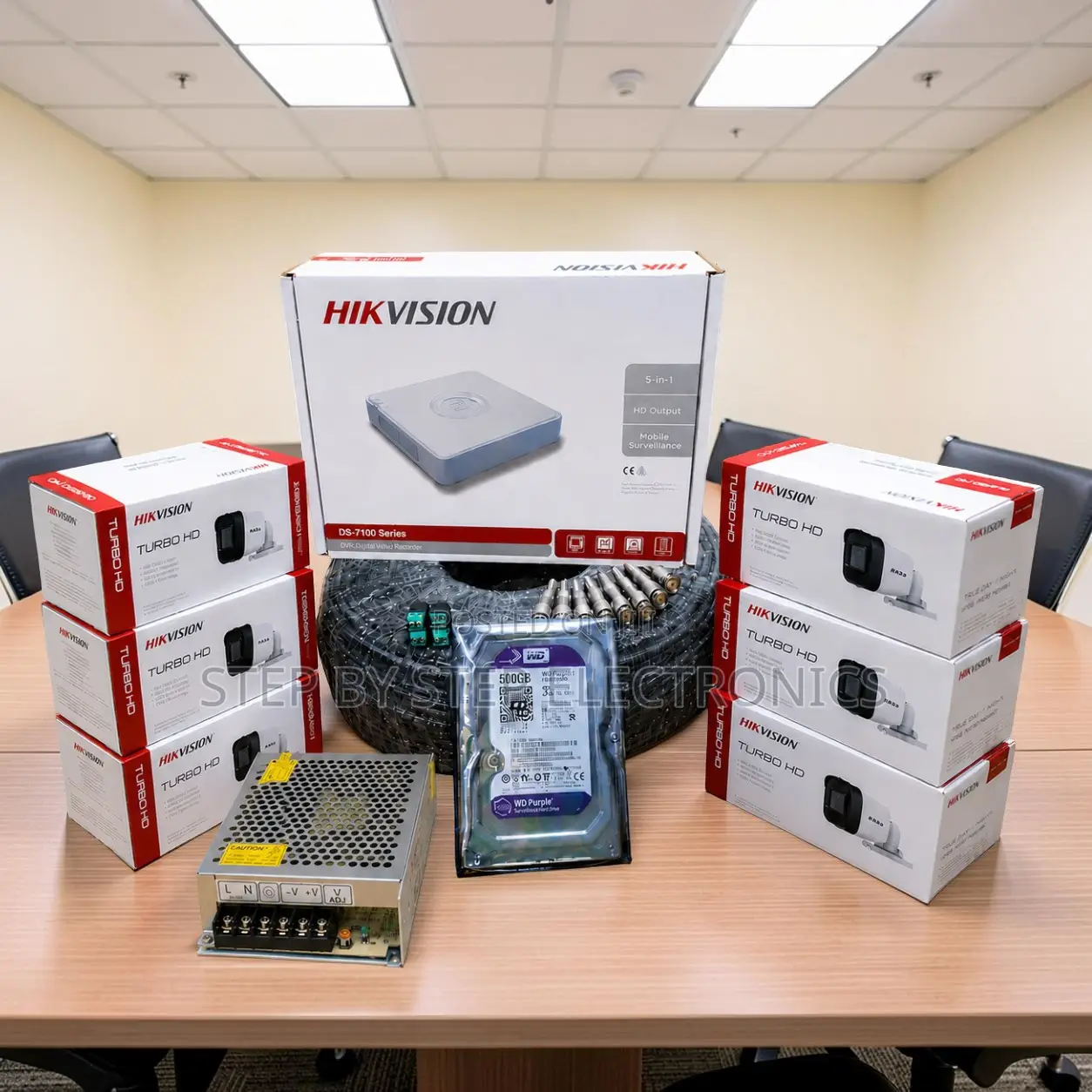 Hot Sale 6 Hikvision 1080P Full HD 2MP CCTV Cameras Complete Kit