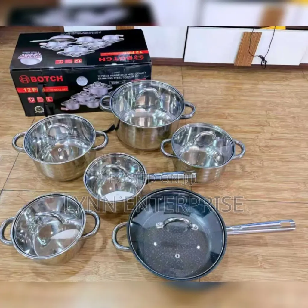 Botch Stainless Cookware Set 12 PCS