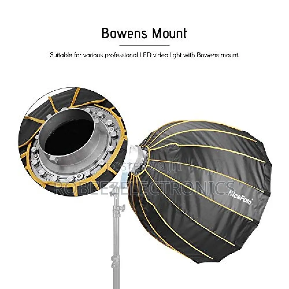 Nicefoto 90cm Deep Parabolic Bowens Mount Softbox With Grid