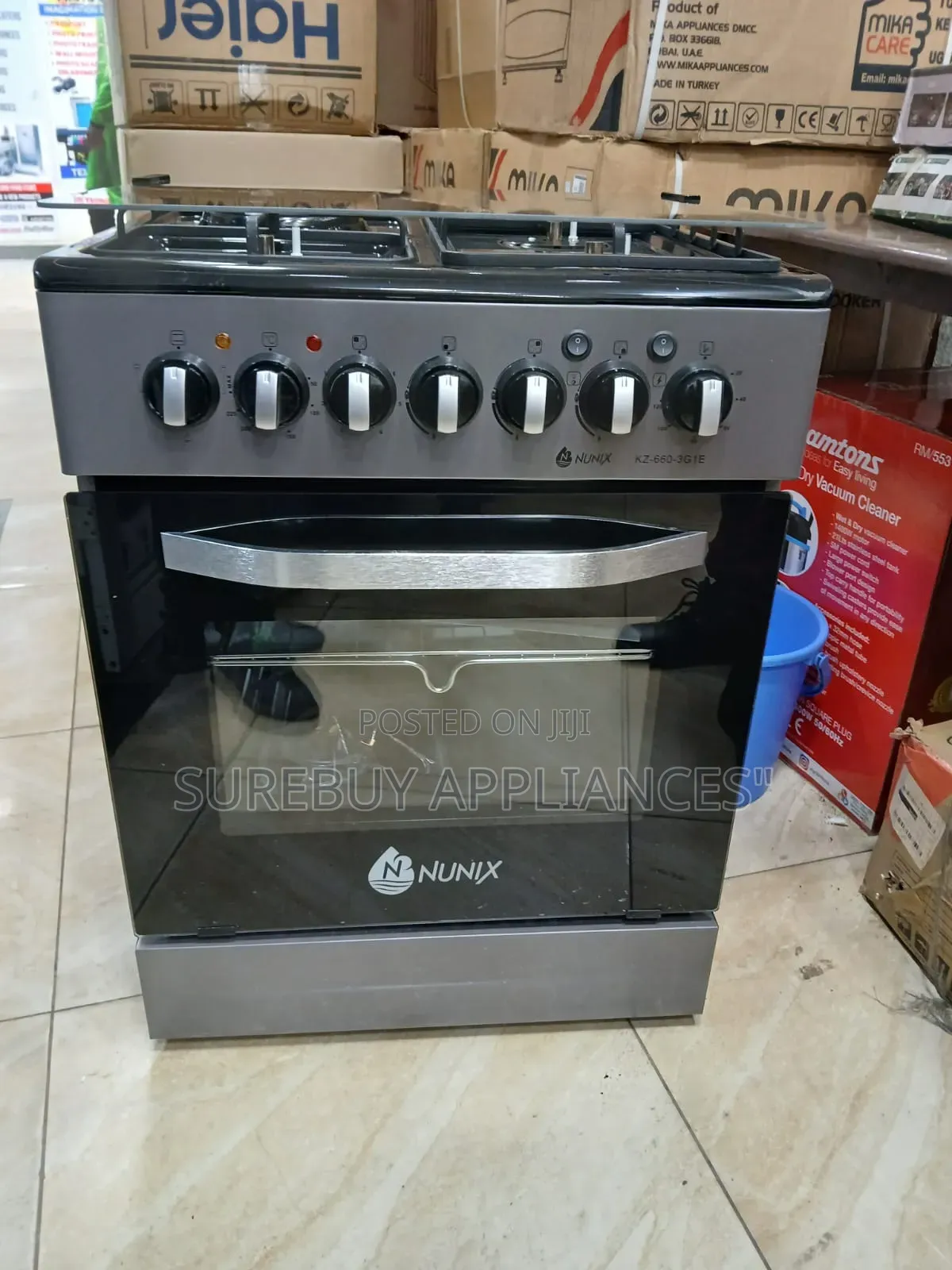 Nunix 60 by 60 Standing Cooker Electric Oven