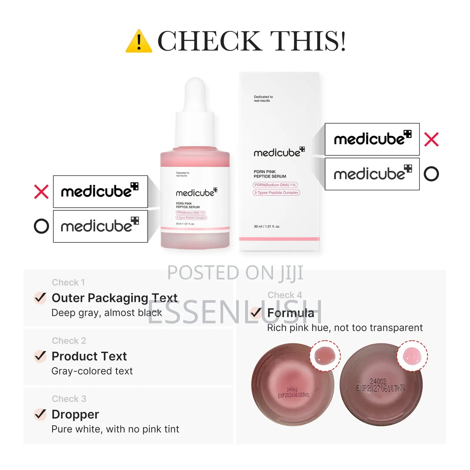 Medicube PDRN Pink Peptide Serum 30ml - Glass Skin Glow Serum