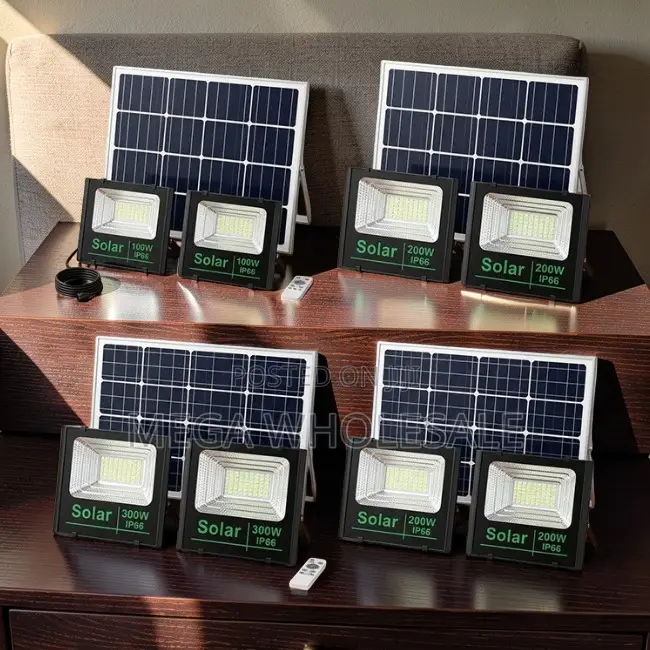 Bulk Prices Solar 100W,200W,300W Watts Double Solar Floodlights.