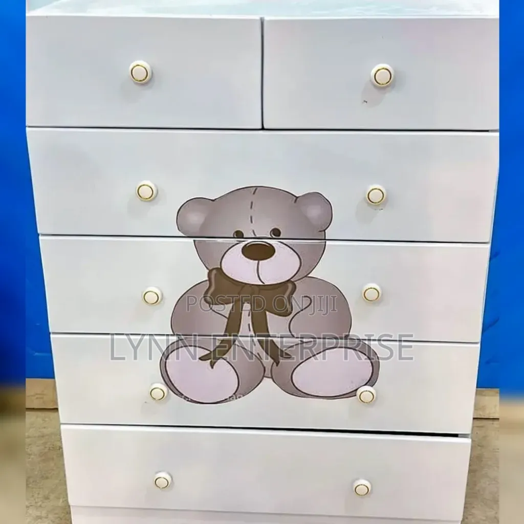 Decorated New Born Kids/Baby Chest of Drawers Cabinet