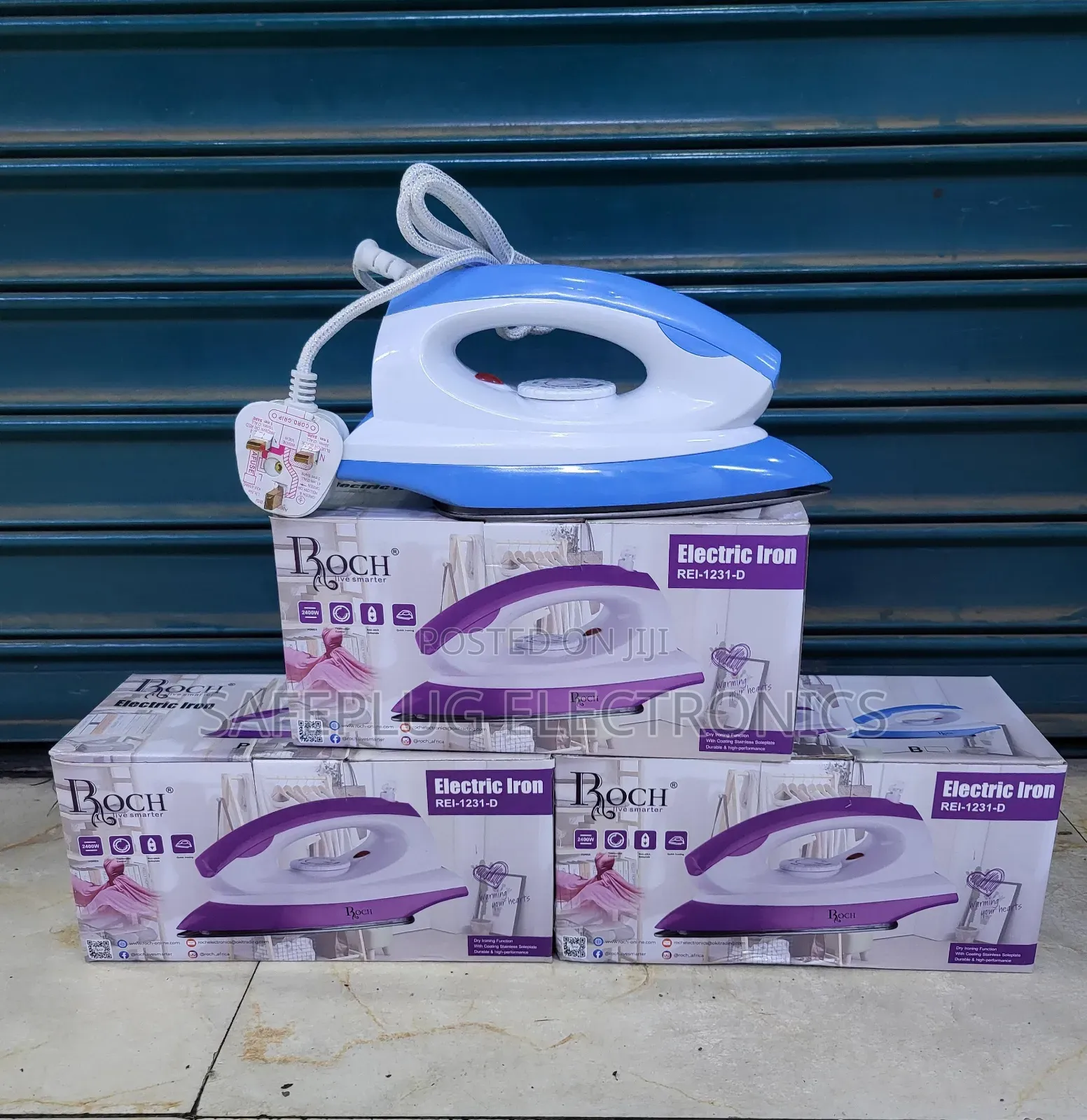 Roch Electric Iron Box – Powerful & Efficient Clothes Iron