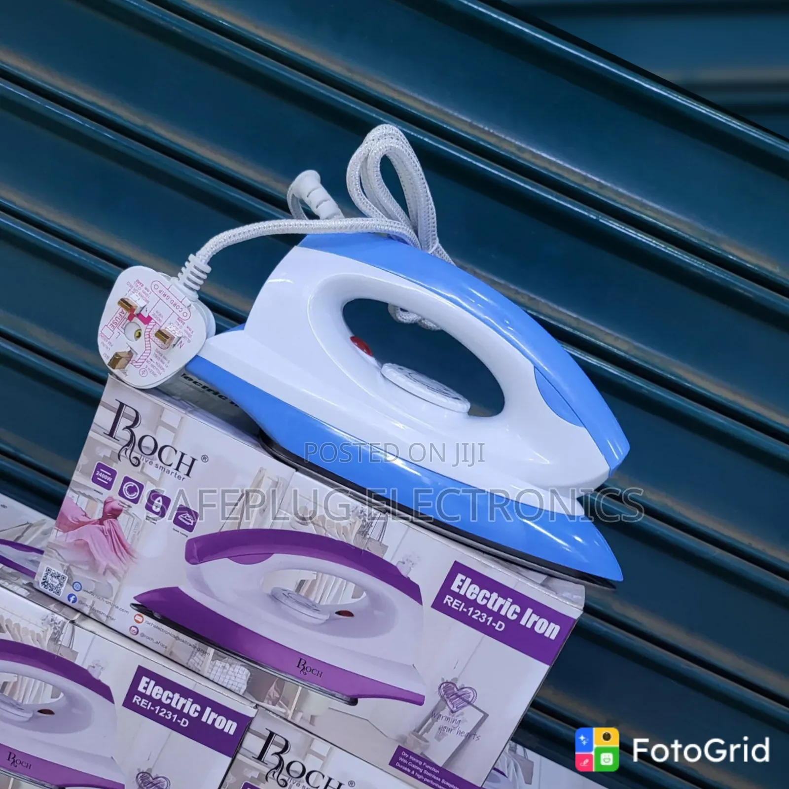 Roch Electric Iron Box – Powerful & Efficient Clothes Iron