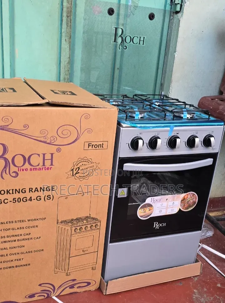 Roch Freestanding Gas Cooker With Oven – 4 Burners