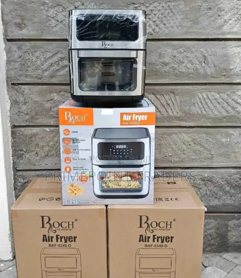 Roch Digital 12L Air Fryer With Grill – Large Capacity Cooking