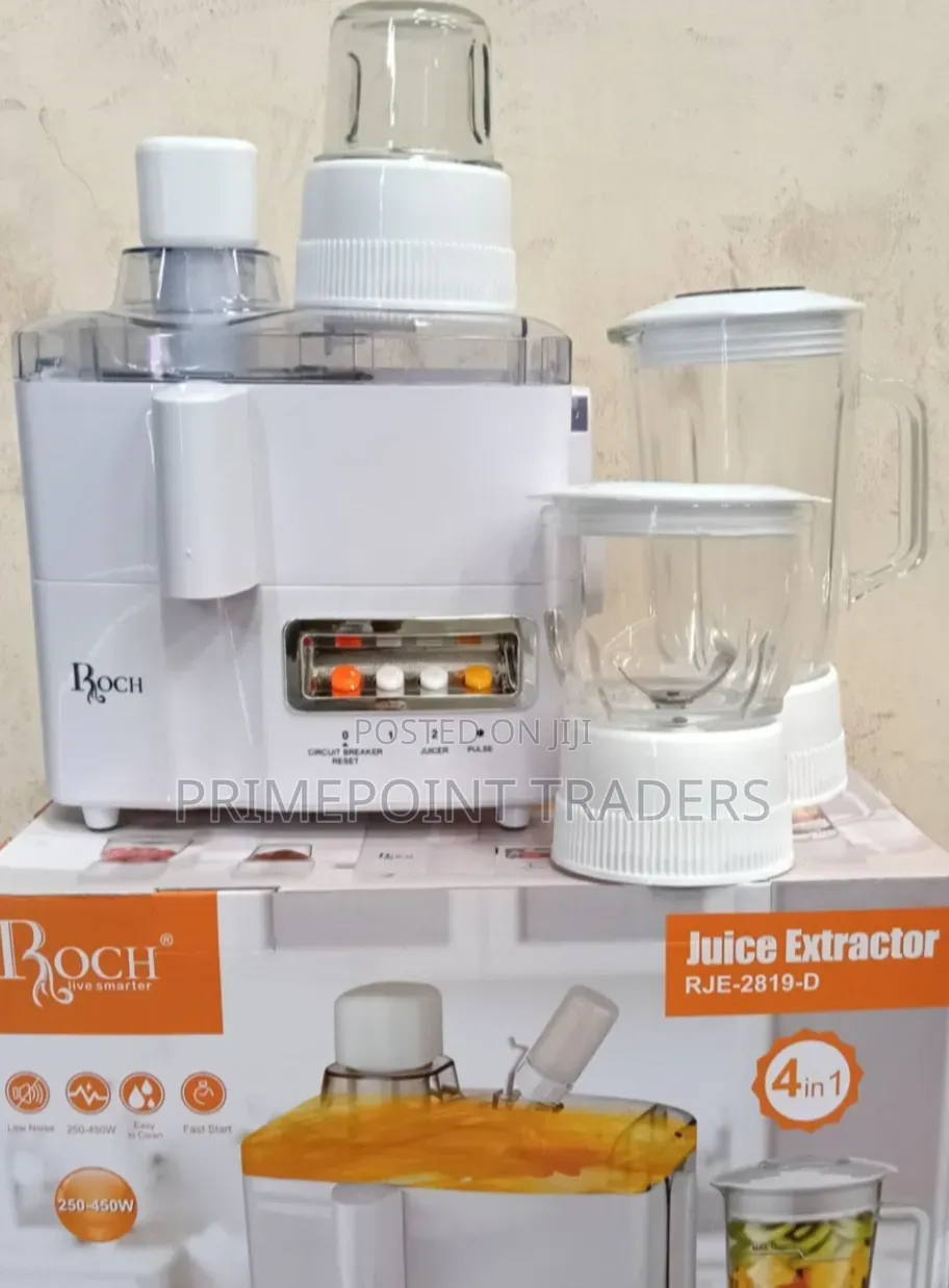 Roch 4-in-1 Juicer, Blender, Grinder & Mill – All-in-One Kitchen