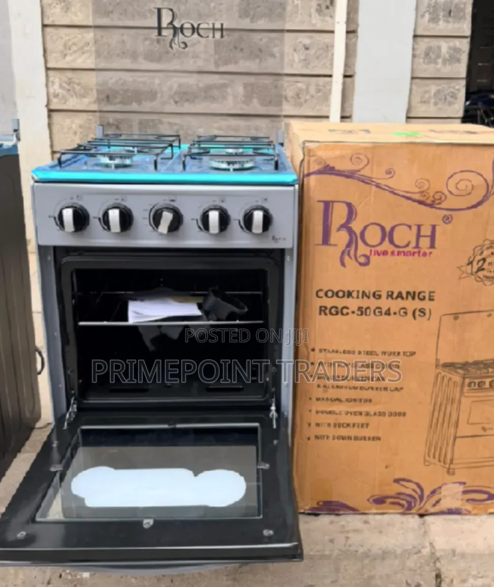 Roch 50×55 Freestanding Full Gas Cooker – Stylish & Reliable