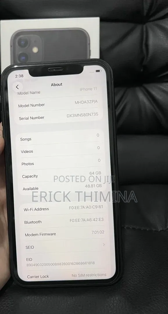 Apple iPhone 11 256 GB Black