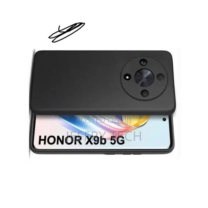 Silicon Back Case for Huawei Honor X9B 5g - Black