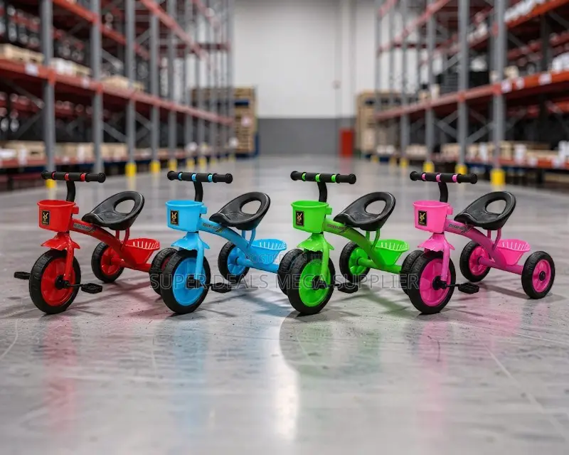 Boys and Girls Comfortable Seat 1-3yrs Age 3 Wheels Kids Tricycles
