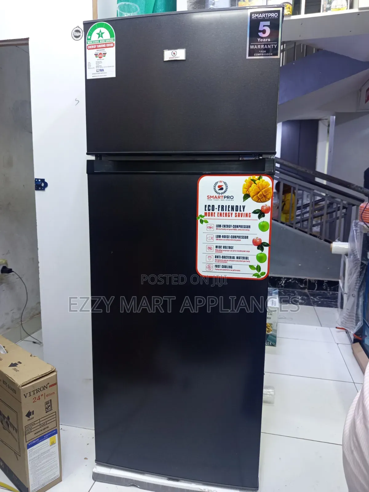 Smartpro 210L Double-Door Fridge (SFR- 250- DT-I)