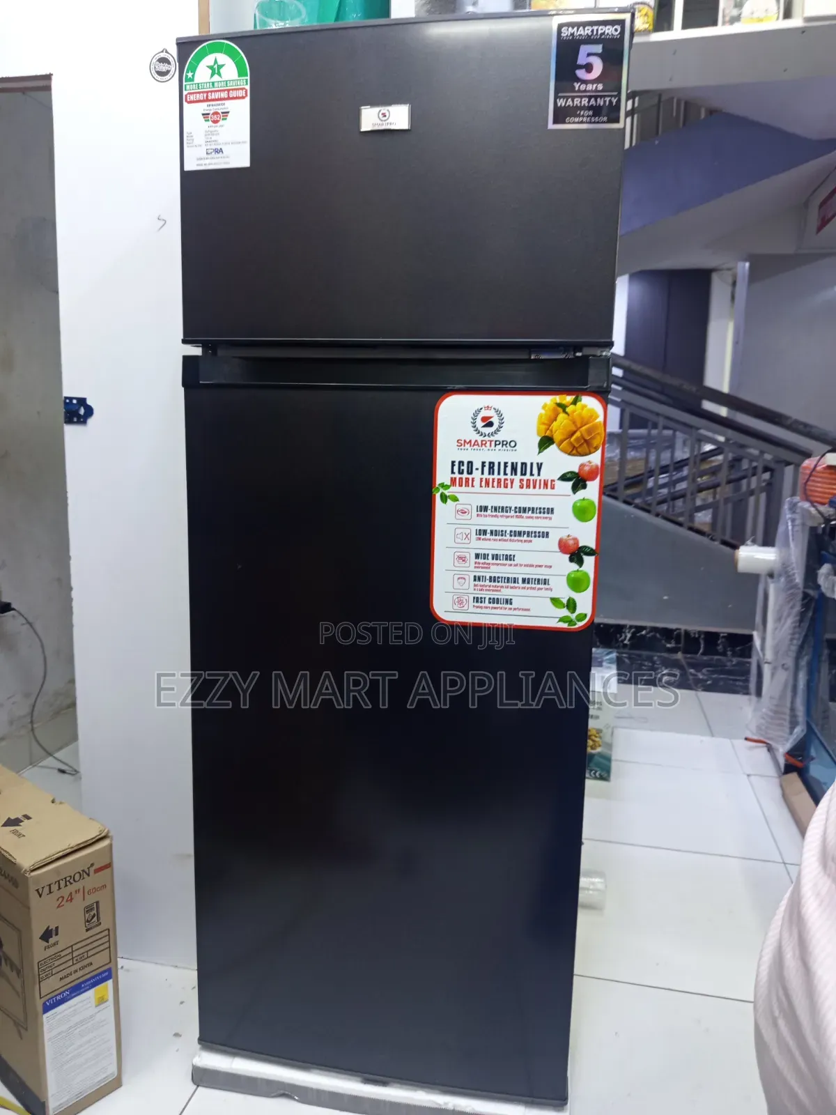 Smartpro 210L Double-Door Fridge (SFR- 250- DT-I)