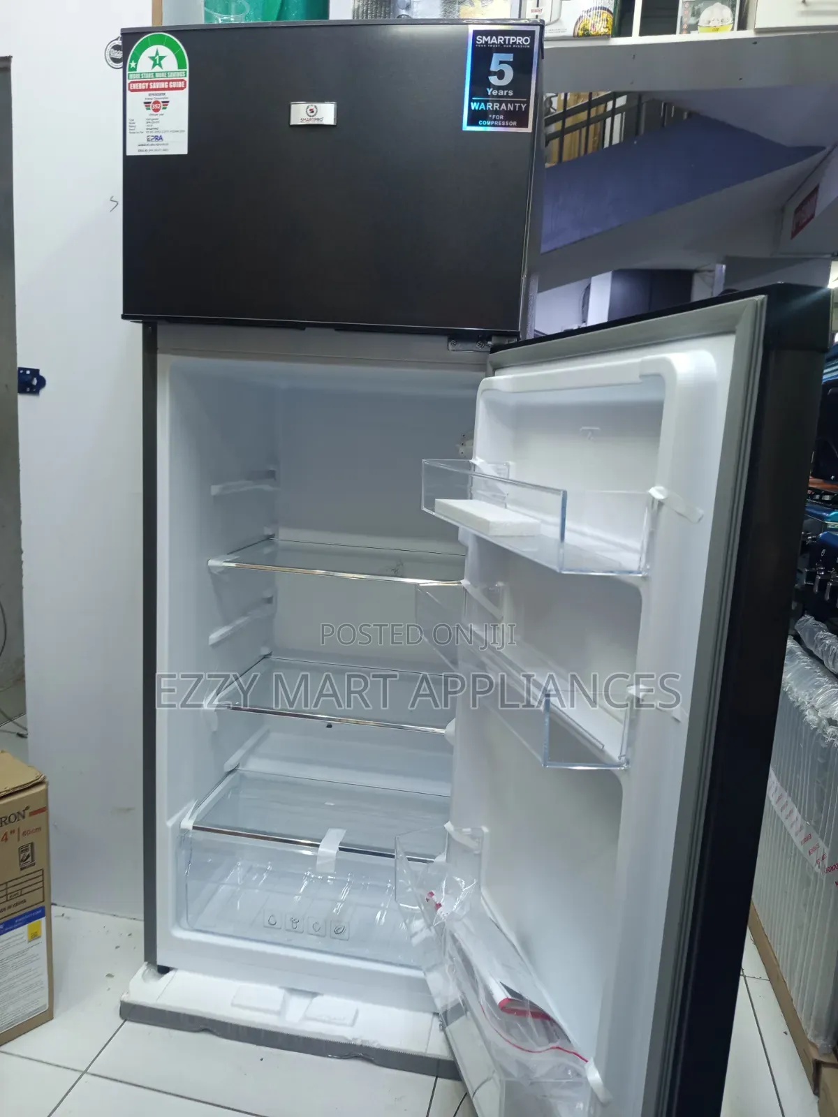 Smartpro 210L Double-Door Fridge (SFR- 250- DT-I)