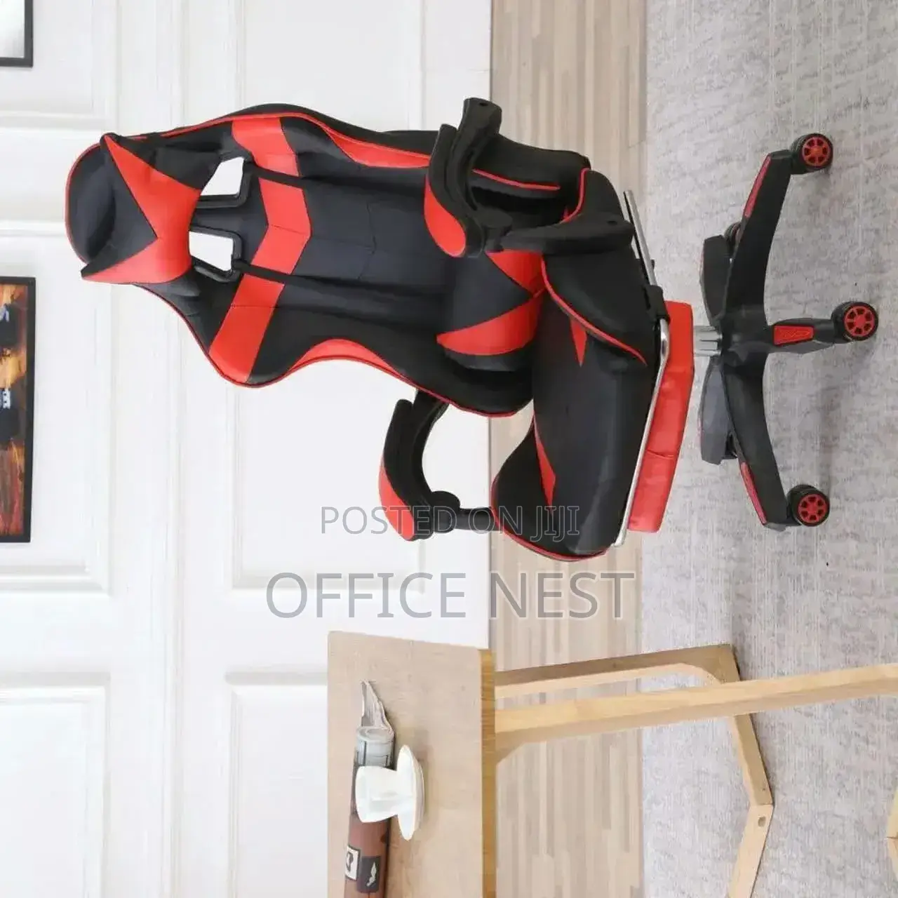 Ergonomic Racing Office Chair – Black & Red