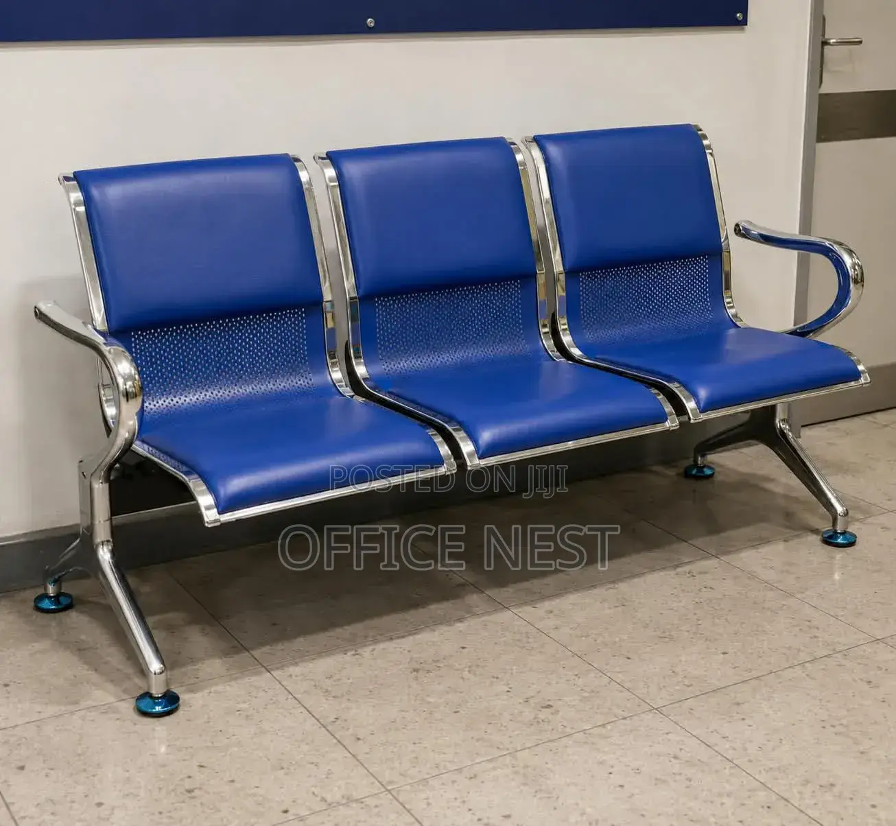 Blue Reception & Office Waiting Chair