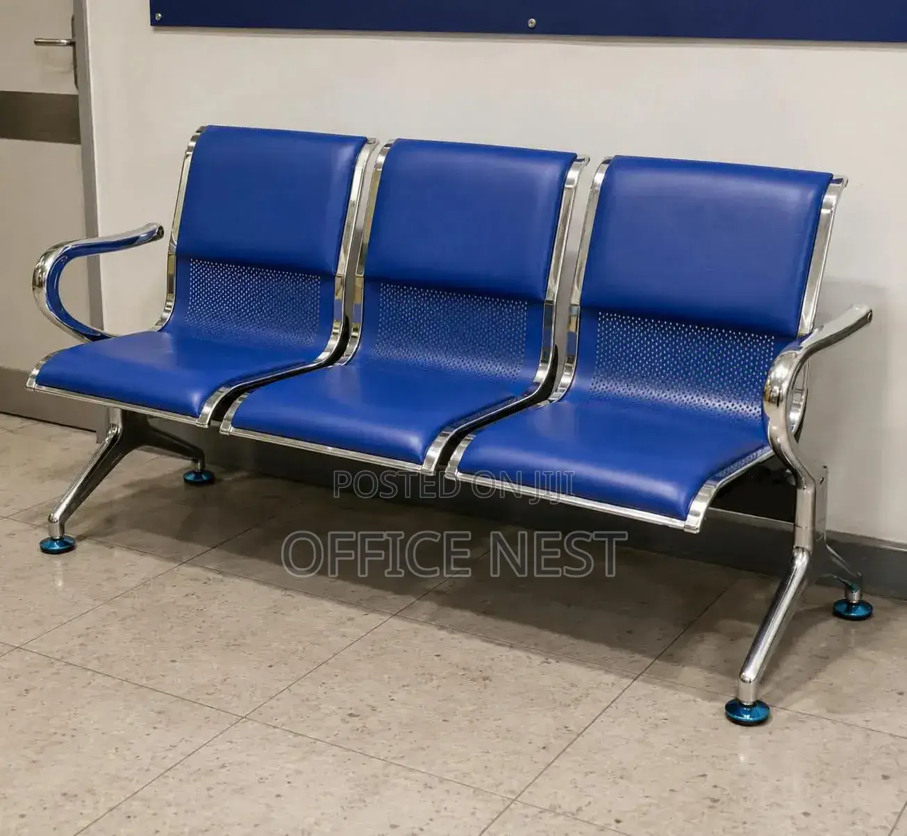 Blue Reception & Office Waiting Chair
