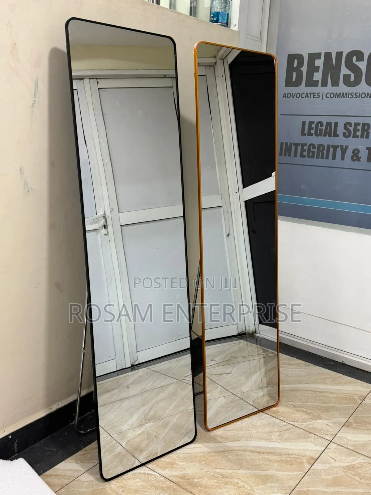 Frameless Dressing Mirror With Stand