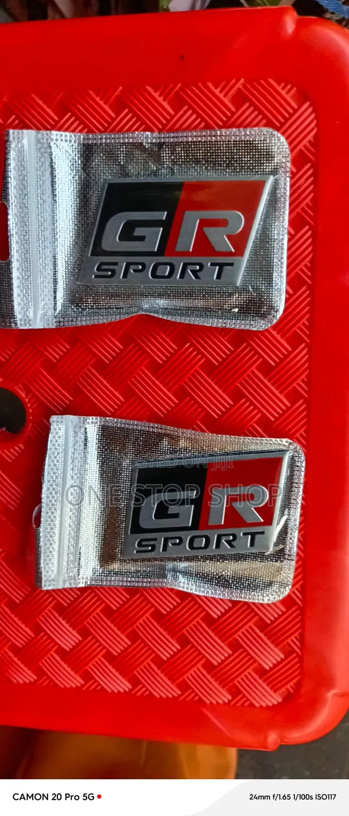 Metal Alloy With Self Adhesive Backing GR Sport Badge