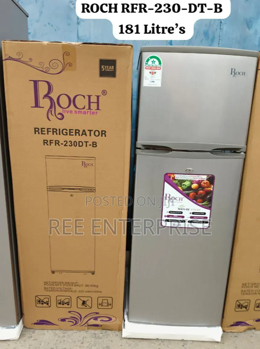 181 Litres Roch  Double Door Refrigerator""