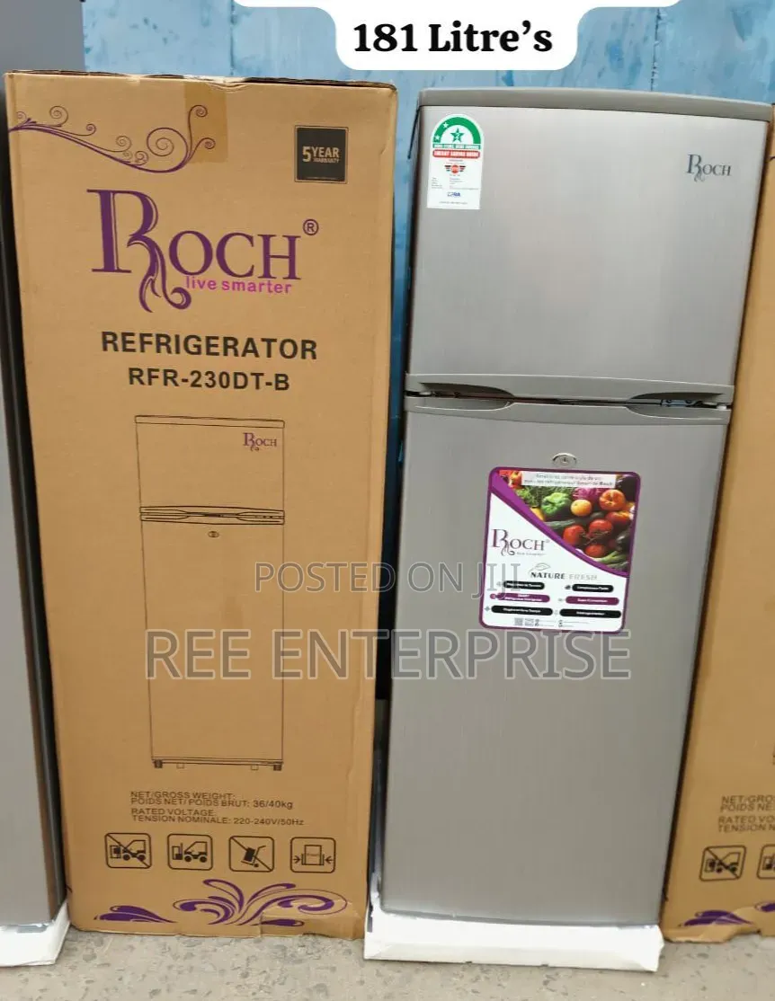 181 Litres Roch  Double Door Refrigerator""