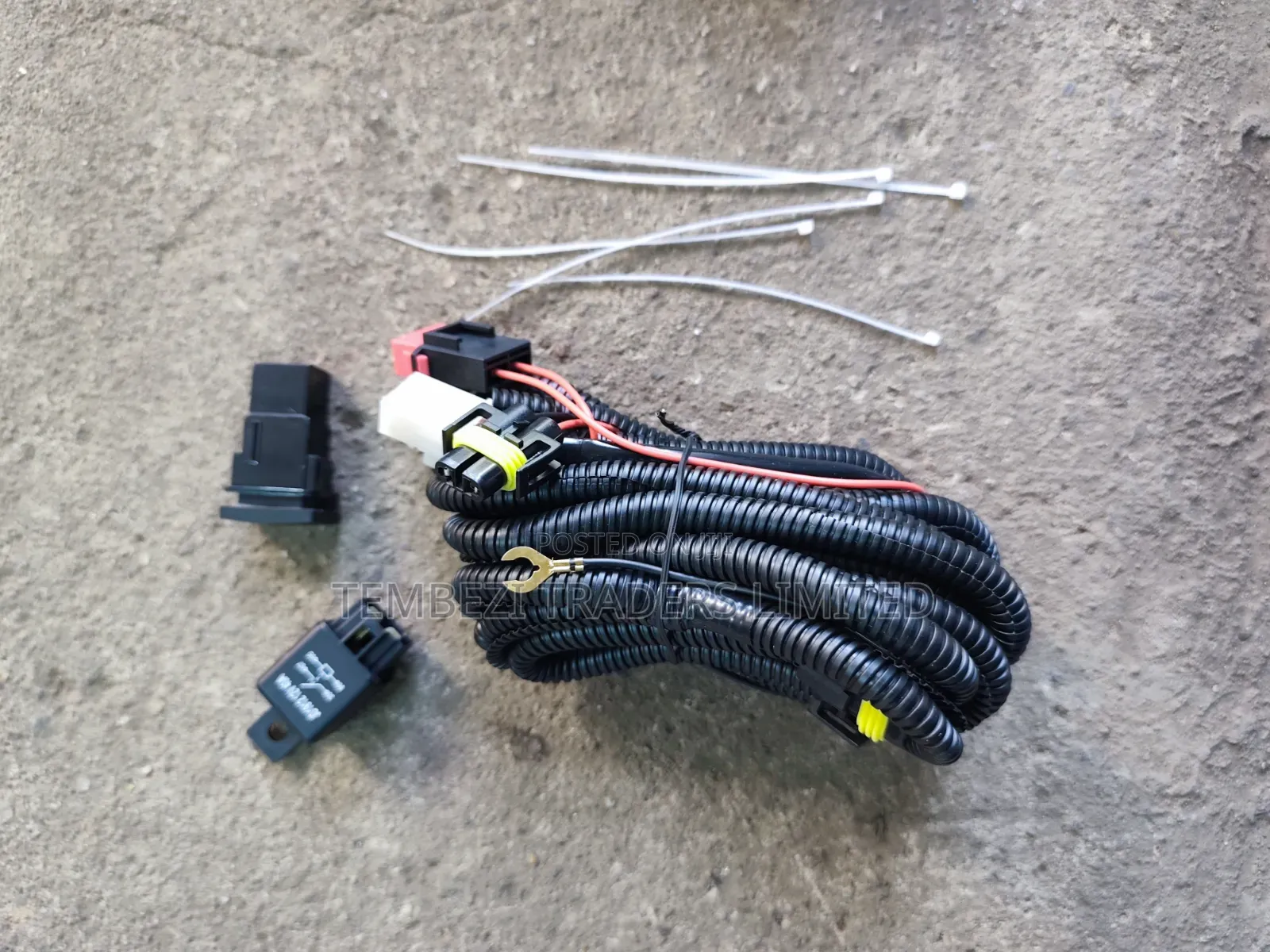 Car Fog Light & LED Bar Wiring Harness Kit (With Switch & Relay)
