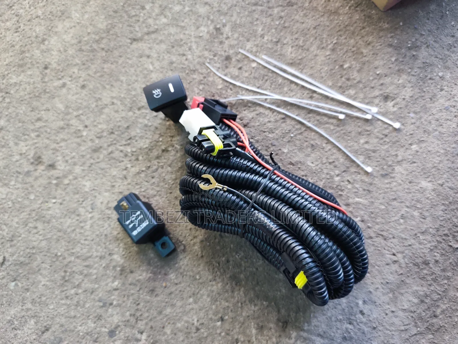 Car Fog Light & LED Bar Wiring Harness Kit (With Switch & Relay)