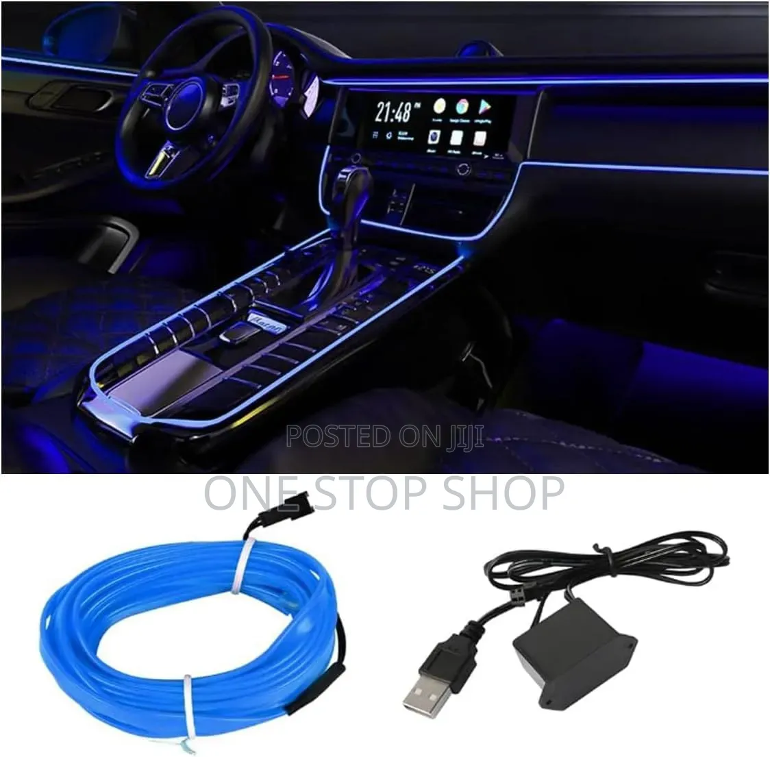 5_meter USB Electroluminescent Wire Ambient Light Strip Door Trim