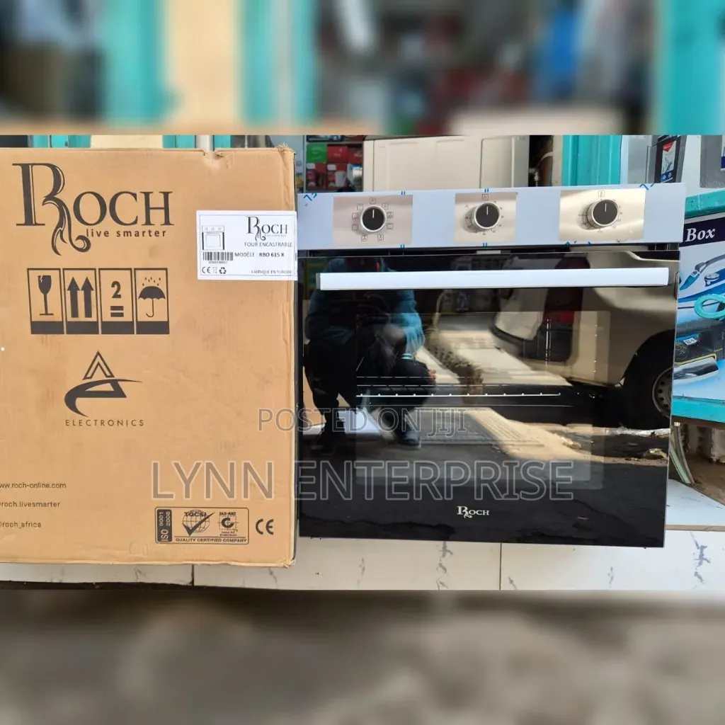 8 Functions Roch Built in Oven 60cm Silver With Grill Resistance