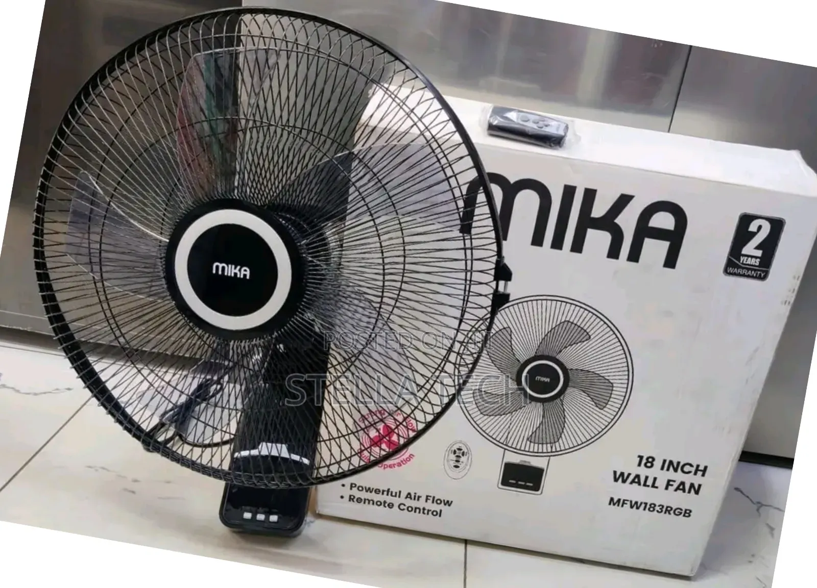 18 Inches Mika Wall Fan With Remote