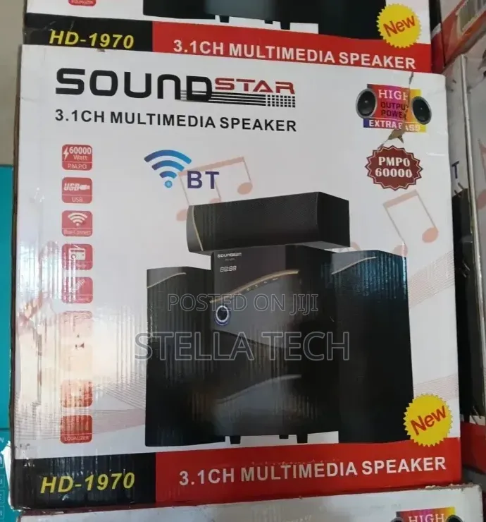 Soundstar 3.1ch Multimedia Speaker 60000wats Hd -1970