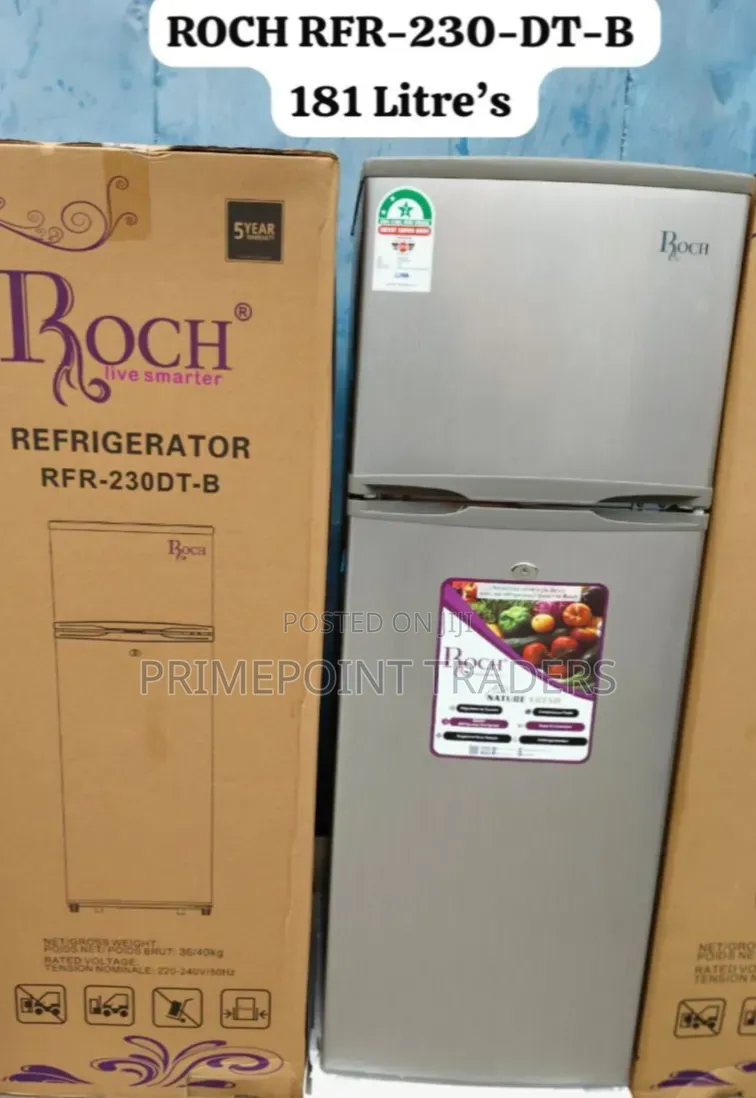 ROCH RFR-230-DT-B 181 Litres 2-Door Refrigerator Reliable & Convenient