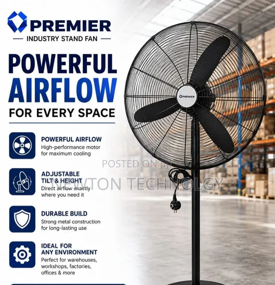 Premier Stand Fan Powerful Air Flow