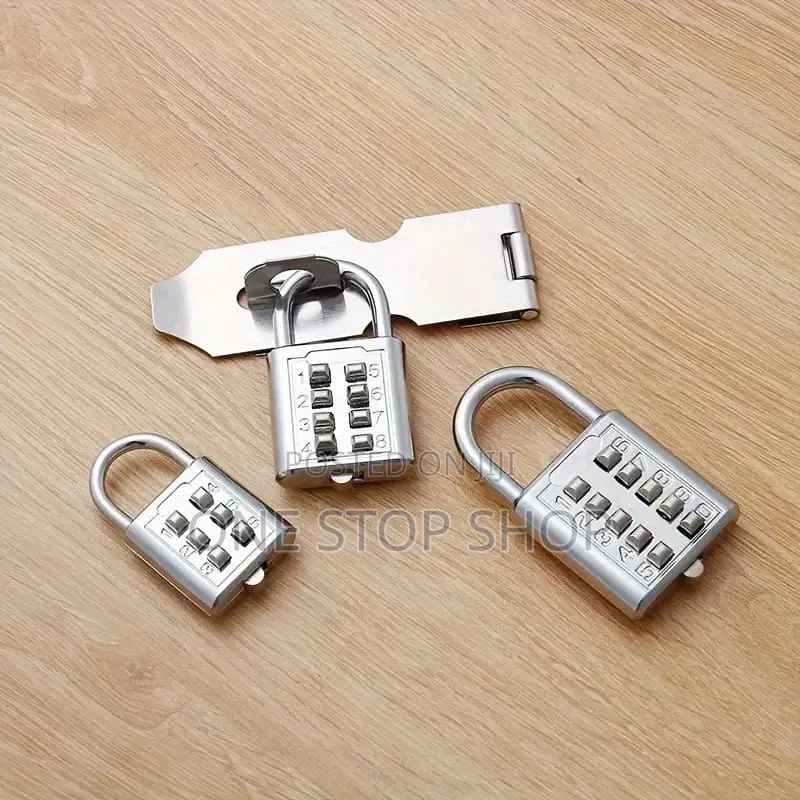 2pcs Generic Hardened Steel Smart Combination Padlock