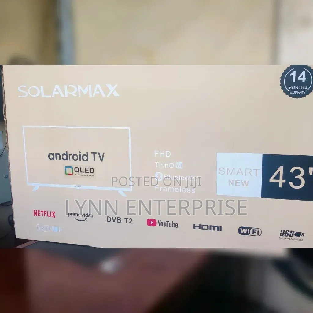 Solarmax 43" Android QLED Smart TV 43inches TV