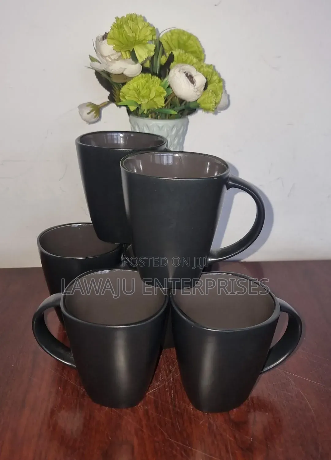 Black Ceramic Mugs