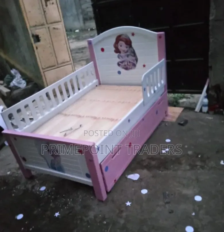3×6 Children’s Cot Bed – Side Rail & Underbed Storage Cabinet